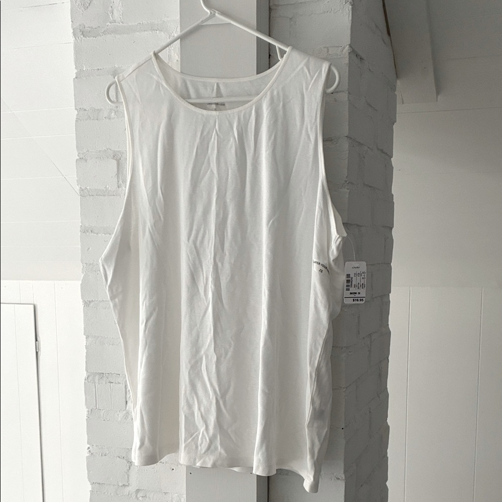 NWT Christopher & Banks White Tank Top